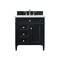 James Martin Vanities Brittany 30in Single Vanity, Black Onyx, w/ 3 CM Ethereal Noctis Quartz Top 650-V30-BKO-3ENC - alternate 1